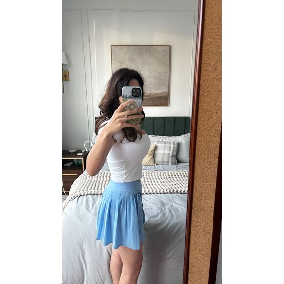 Light Blue Alo Tennis Skirt - Picture 2 of 6